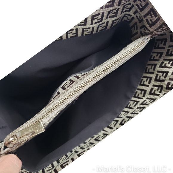 Authentic Fendi Zucca Tote with Dustbag #2711M - Picture 6 of 8